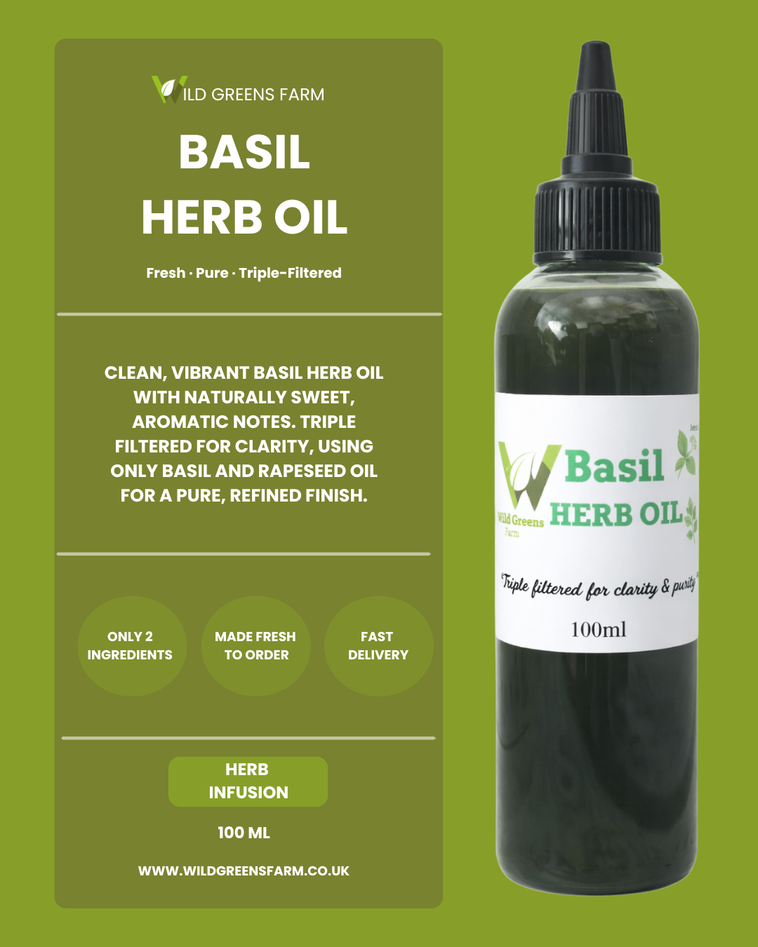Basil Herb Oil - 100ml